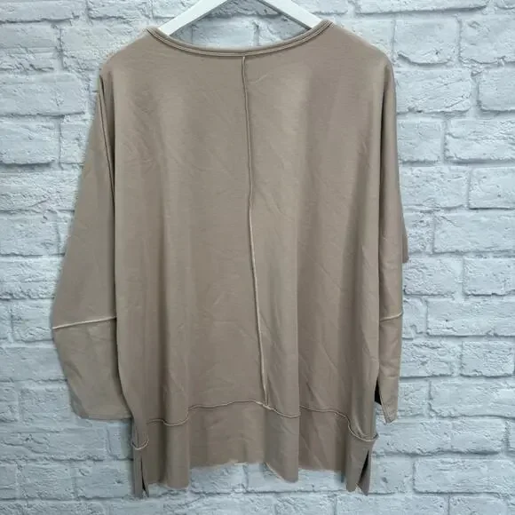 Spanx Womens Perfect Length 3/4 Dolman Sleeve Top Size XL Blush Pink - Picture 5 of 5